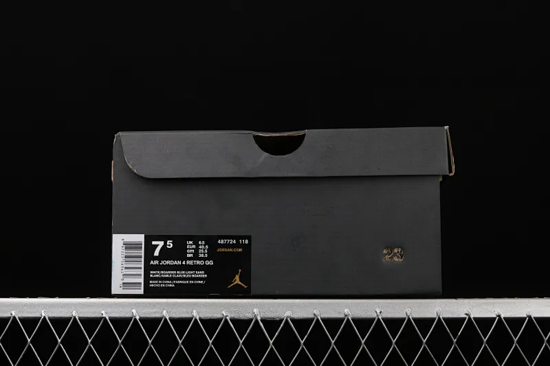 All Categories Air Jordan Jordan Series Basketball Shoes Air Jordan 4 Air Jordan 4 "Linen" AJ4 Joe 4 Beach White Gold #Original First Layer Leather 487724-118